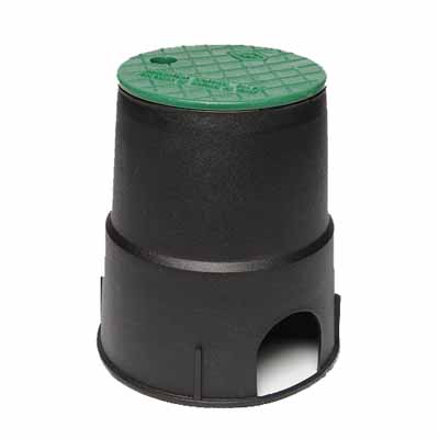 MJAbbott Direct - Dura 10'' round valve box. Green body & Dura lid